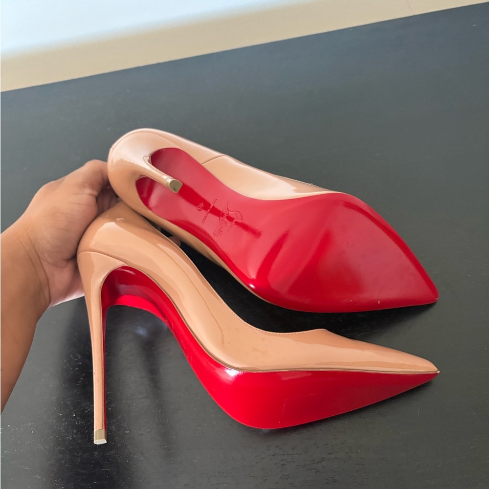 Christian Louboutin Red and Nude Heels